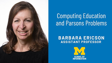 Barbara Ericson: Computing education and Parsons problems
