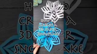 Satisfying Paper Snowflake Craft for Beginners ❄️ #asmr #calming #papercraft
