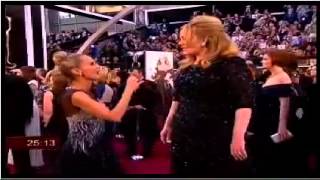 Adele OSCARS 2013 RED Carpet Interview Singer ADELE at the Academy Awards 2013