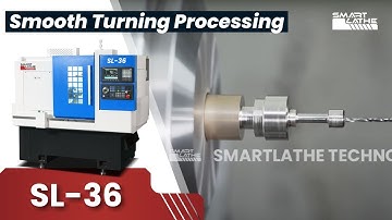 Smooth turning processing of our CNC machine lathe SL-36.| CNC SMARTLATHE