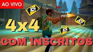 🖤4x4 COM INSCRITOS🖤CS🖤SALA PERSONALIZADA🖤LOUD, LOS, FLUXO FREE FIRE AO VIVO🖤
