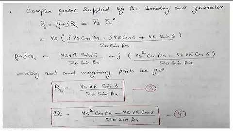 Power flow through lossless transmission line
