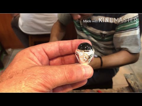 Cincin Bungkus perak... BATU IDOCRASE SUPER cara buat cincin perak. 