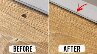 Laminate repair. Hookah fell on a new laminate. How to fix charred areas on the floor?