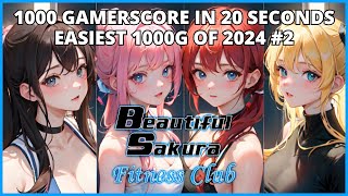 Beautiful Sakura: Fitness Club - 1000 GAMERSCORE IN 20 SECONDS (EASIEST 1000G OF 2024 #2)