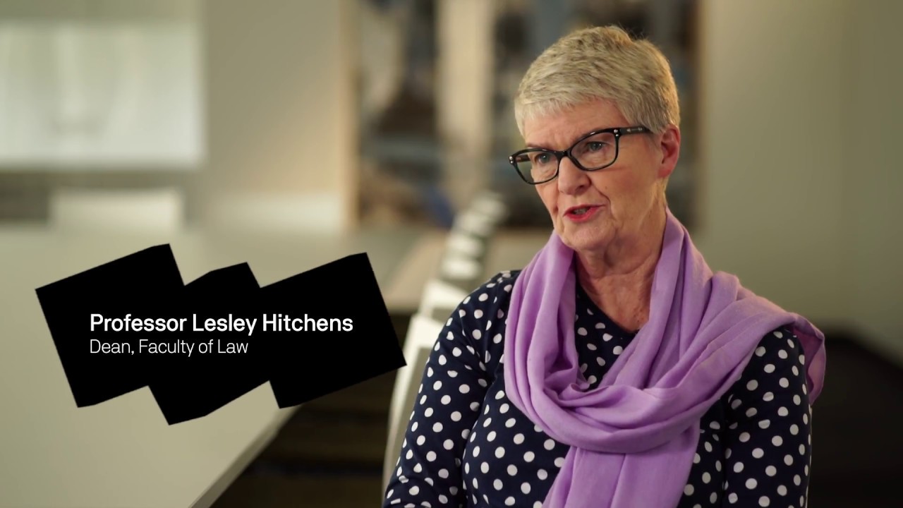 UTS Faculty of Law - Dean, Prof Lesley Hitchens - YouTube