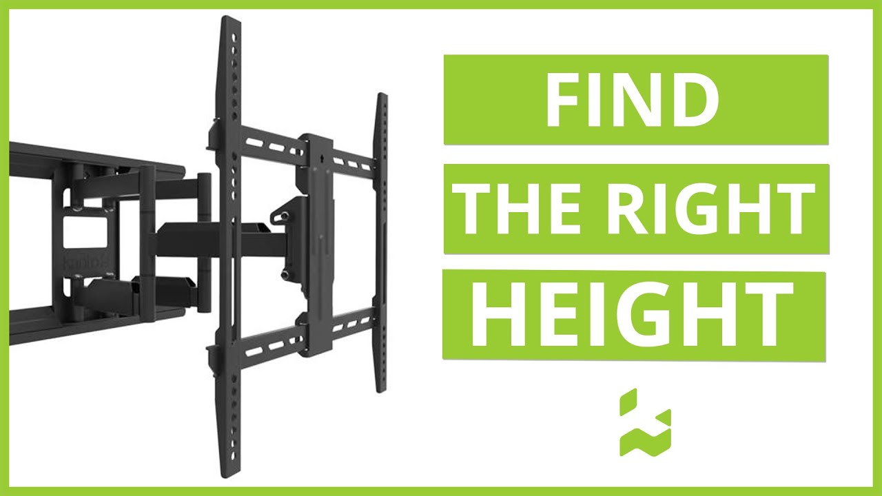 How to Find the Right Height to Mount TV | Kanto Solutions - YouTube