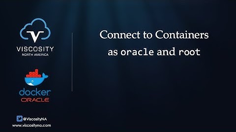 Oracle on Docker: Connect to database containers