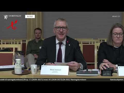 ©Stortinget Budsjett 2027 Åpen høring i Stortingets næringskomité 21.10. 2026
