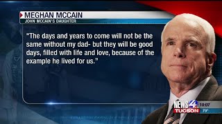 Tributes pour in for Senator McCain