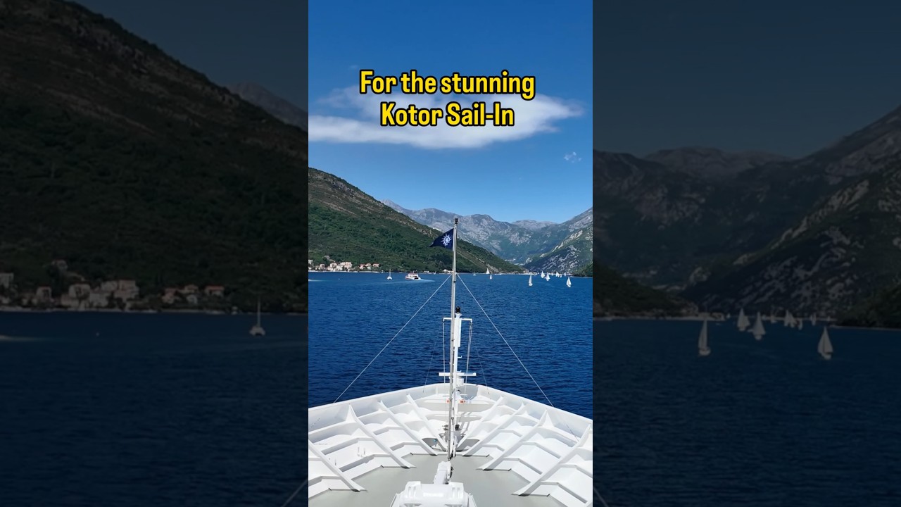 New favourite sail-in - Kotor! #kotor #montenegro #msccruises #msclirica #shorts