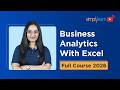 Business Analysis With Excel Full Course 2026 [FREE] | Business Analytics With Excel | Simplilearn