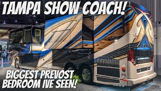 2021 Prevost Liberty Coach triple slide with 2 bedroom super slides!
