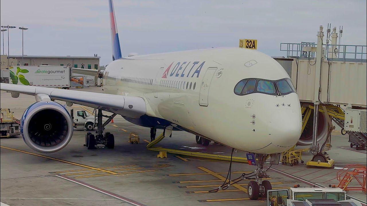 Los Angeles (LAX) - Tokyo Haneda (HND) - Delta Air Lines - Airbus A350-900 - 4K Full Flight