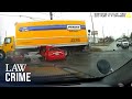 Dashcam: Fleeing Suspect Crashes into Large Box Truck During Intense Chase