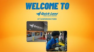 Dealership Tour Quick Lane at Sawgrass Ford