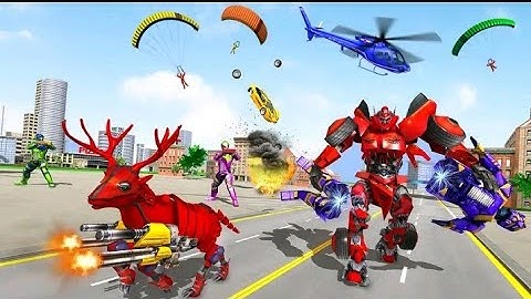 Machine robot cartoon oyunchuk yes,Deer car transform robot in robot transforming games-Temu Gamer