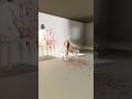Realistic Blood Splatter Simulation in Houdini 21🪄 #houdinifx #vfx #blender3d #unrealengine #shorts