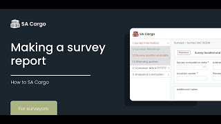 How to make a survey report
