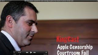 Censorship Fail: Apple lawyers slammed on genius bar courtroom video.
