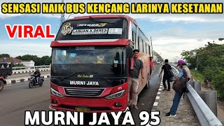 SENSASI NAIK BUS LARI KESETANAN || BUS MURNI JAYA LABUAN