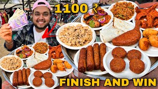 1 VEZLAY GREAT KHALI THALI खाओ 😳😳 1100 ₹ ले जाओ 🤑🤑 ॥ street challange