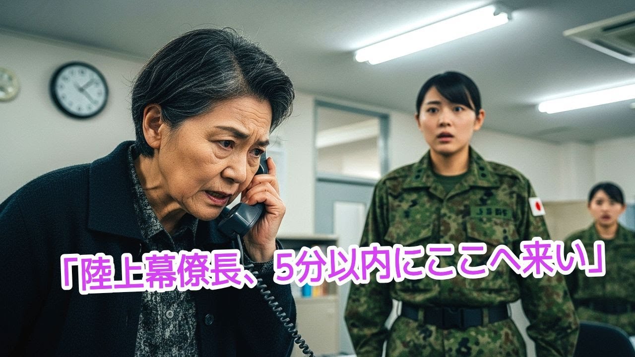 「自衛隊暴行」娘を守りに来た母親を突き飛ばした連隊長、陸上幕僚長の前で彼女の正体が明らかになり部隊が大混乱