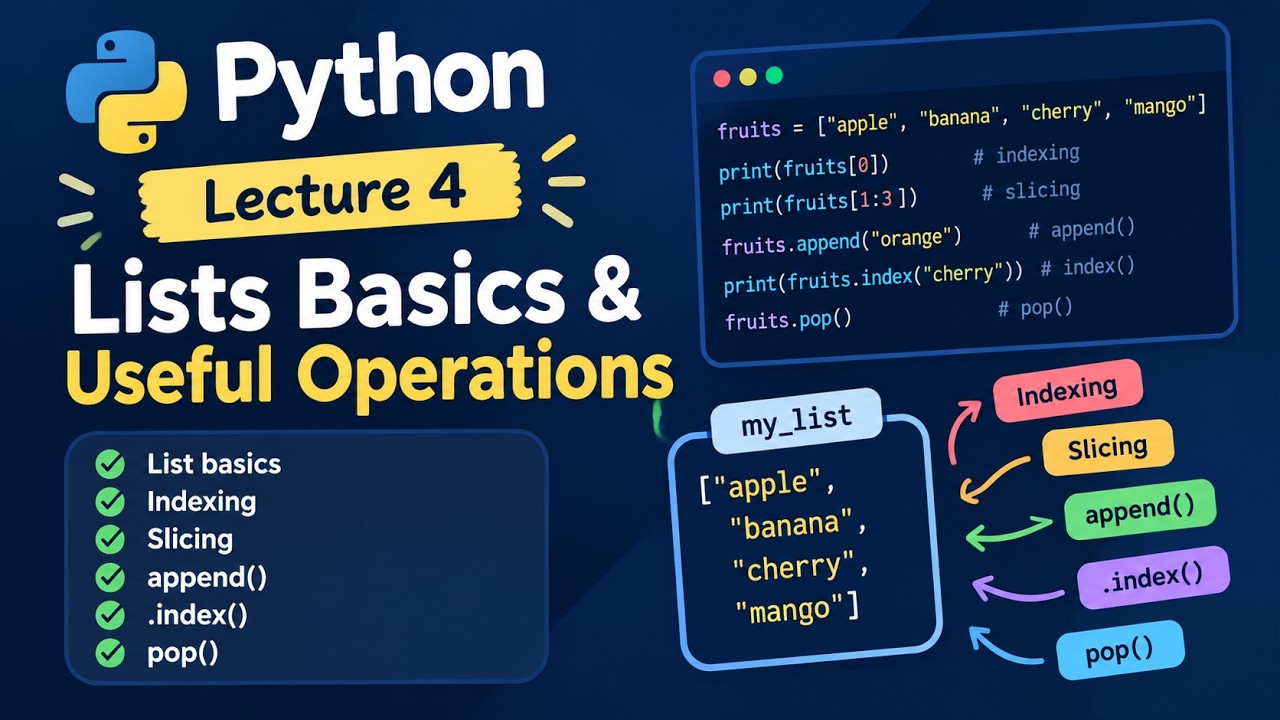 Python Programming Lecture-4 - YouTube
