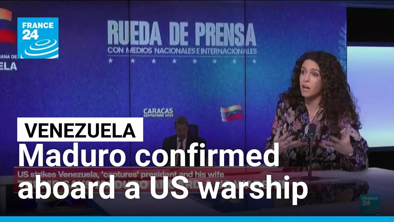 Donald Trump says Maduro and his wife aboard a US warship • FRANCE 24 English