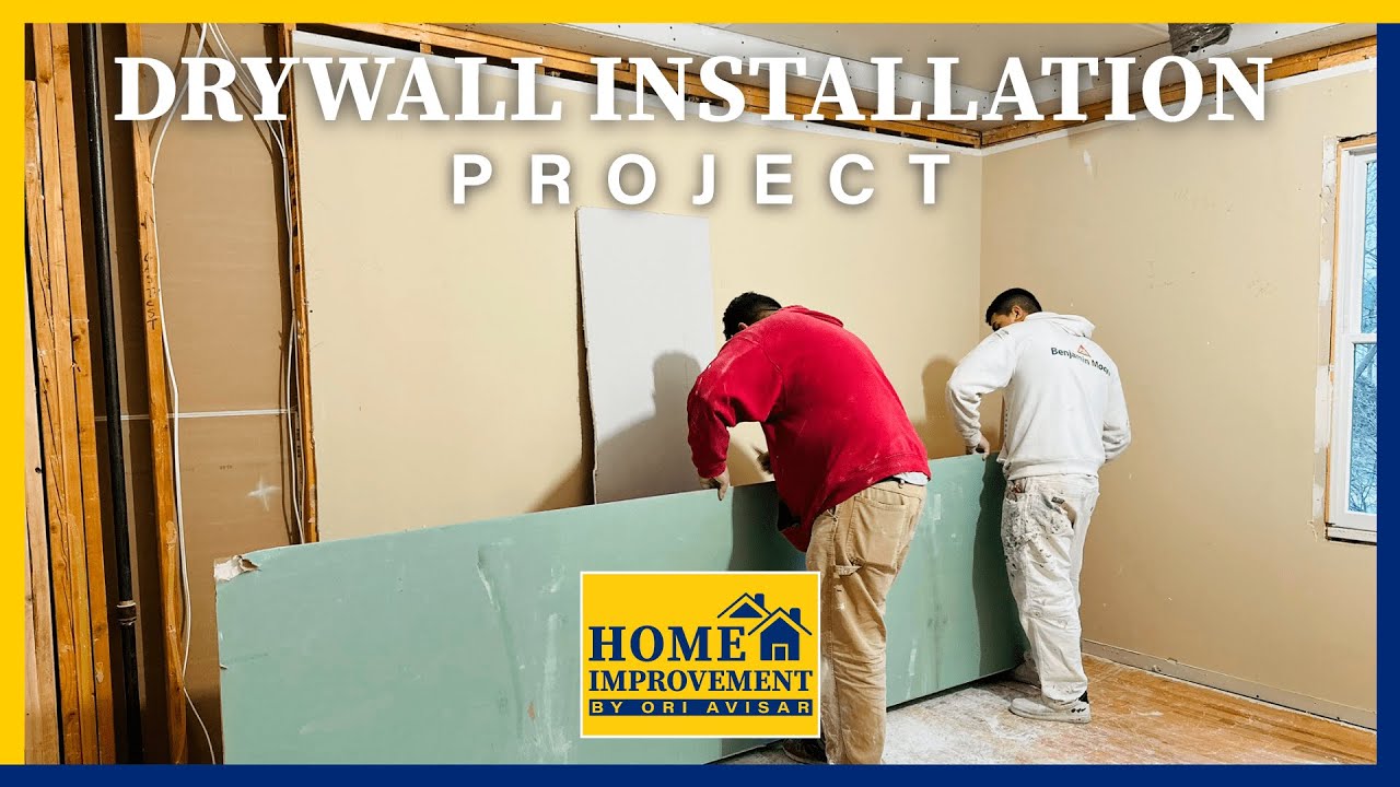 Drywall Installation Project in West Windsor👷🏻‍♂️ Ori Home