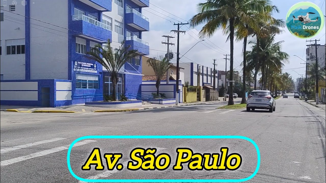 Veja como está Mongaguá Av São Paulo do verá cruz até o centro da cidade