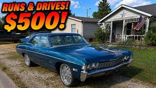From Impalas, Corvettes, Camaros & More | 20 Classic Cars for Sale | 1950s–1970s!