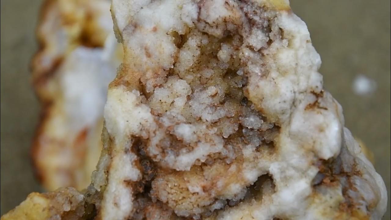 Indiana Geodes. Showing Opened Geodes and what is inside a 40 lb Geode
