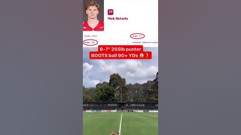 A 6-7 250+ PUNTER⁉️ Ohio State sophomore Nick McLarty is an absolute UNIT 🤯 (via @nick_mclarty)