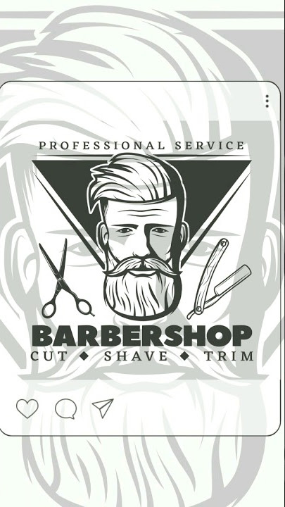 Creative Barber's Logo's..#barberlogo  #barbershop  #barabervector  #seosighterx #logodesign #shorts