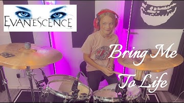 Bring Me To Life  - Evanescence (Drum Cover) - 11 Year Old Drummer