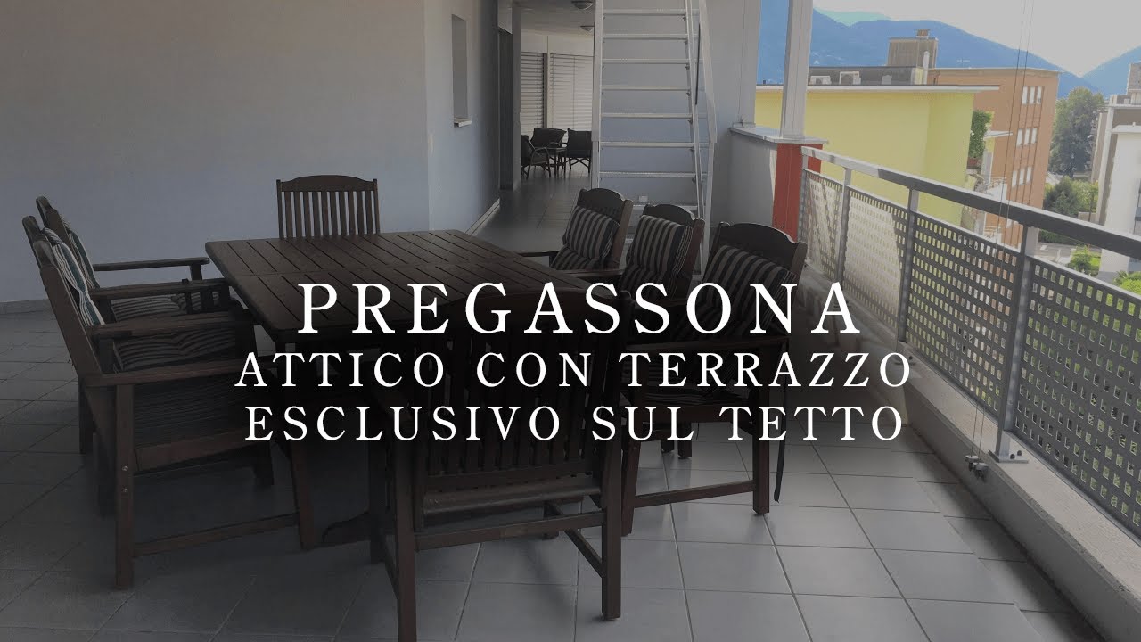 Pregassona - Attico con terrazzo esclusivo sul tetto | Penthouse in Ticino