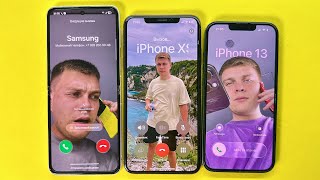 Incoming Call Three iPhone 13, iPhone xs, Samsung Flip/ Timer