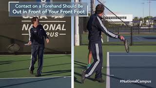 Improve Your Game: One-handed backhand tip