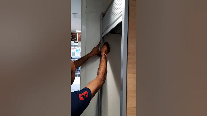 crow pvc rolling shutter installation process.