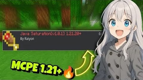 JAVA SATURATION FOR MCPE 1.21+ 🔥
