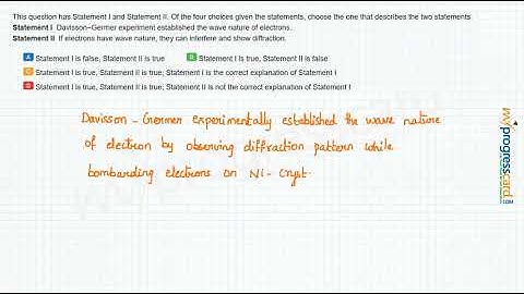 This question has Statement I and Statement II.