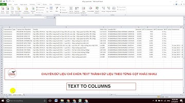 Hướng dẫn Excel chuyển dữ liệu Text thành dữ liệu theo cột (p2)