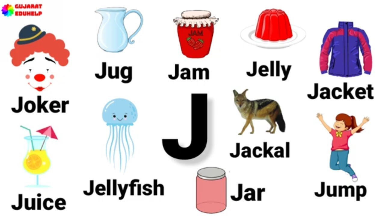 Letter J Words For Kids