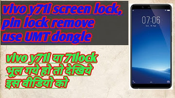 vivo y71i pin lock pattern lock remove for umt dongle| | vivo y71i ka lock khole bilkul aasani se
