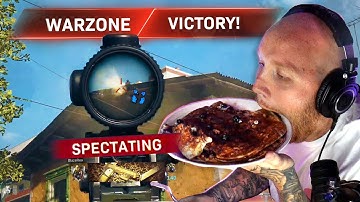 I SPECTATED WARZONE SOLOS WHILE EATING...