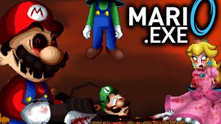 Mari0.EXE - HE KILLED LUIGI AND PEACH! (Scary Mario Horror Game)