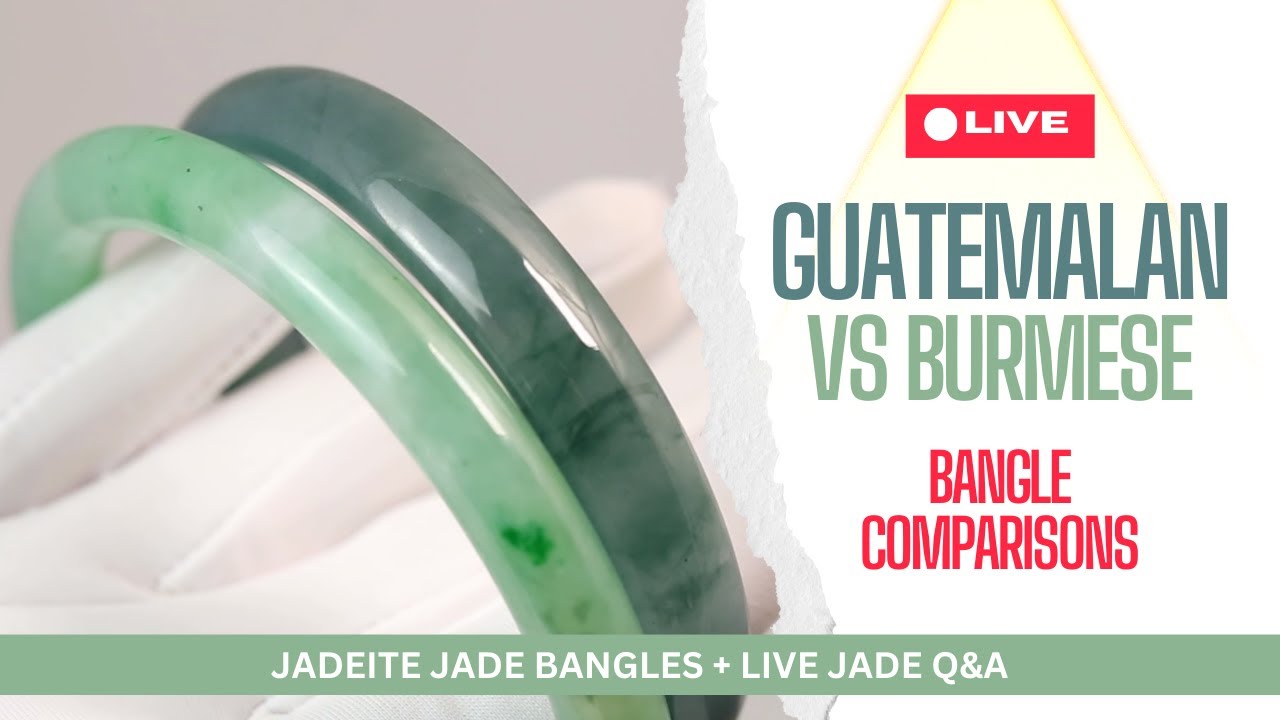 Браслеты из гватемальского и бирманского нефрита | Сравнение цветов и цен