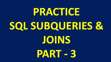 SQL Subqueries Practice Question - PART 3 | SQL interview questions #sqlsubquery