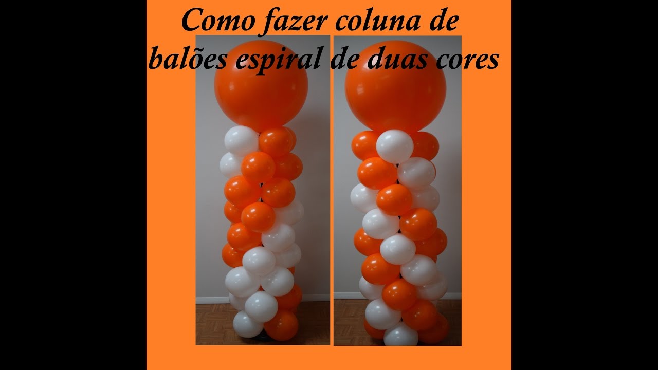 Quantos balões para fazer uma coluna?